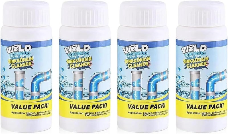 Plresen Sink & Drain Cleaner Powder - Pipeline Dredging Agent for Kitchen & Bathroom (4PCS) - Image 1